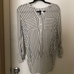 Stripped H&M button up